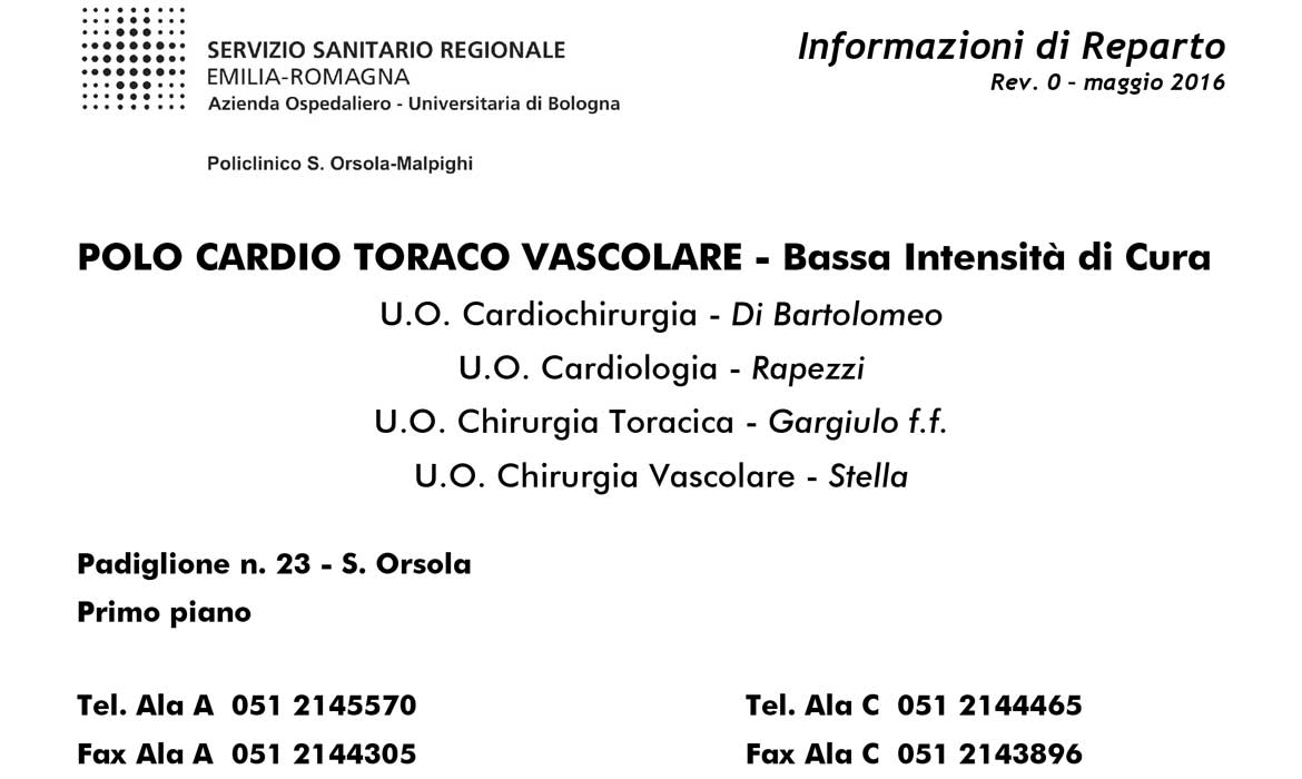 Informazioni per Pad. 23