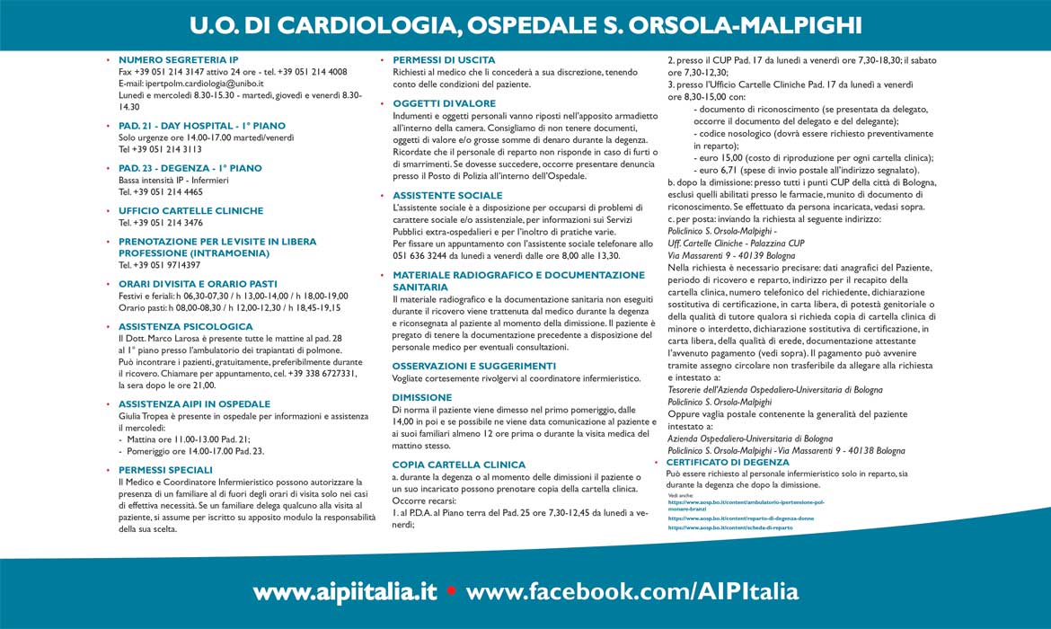 U.O. DI CARDIOLOGIA, OSPEDALE S. ORSOLA-MALPIGHI