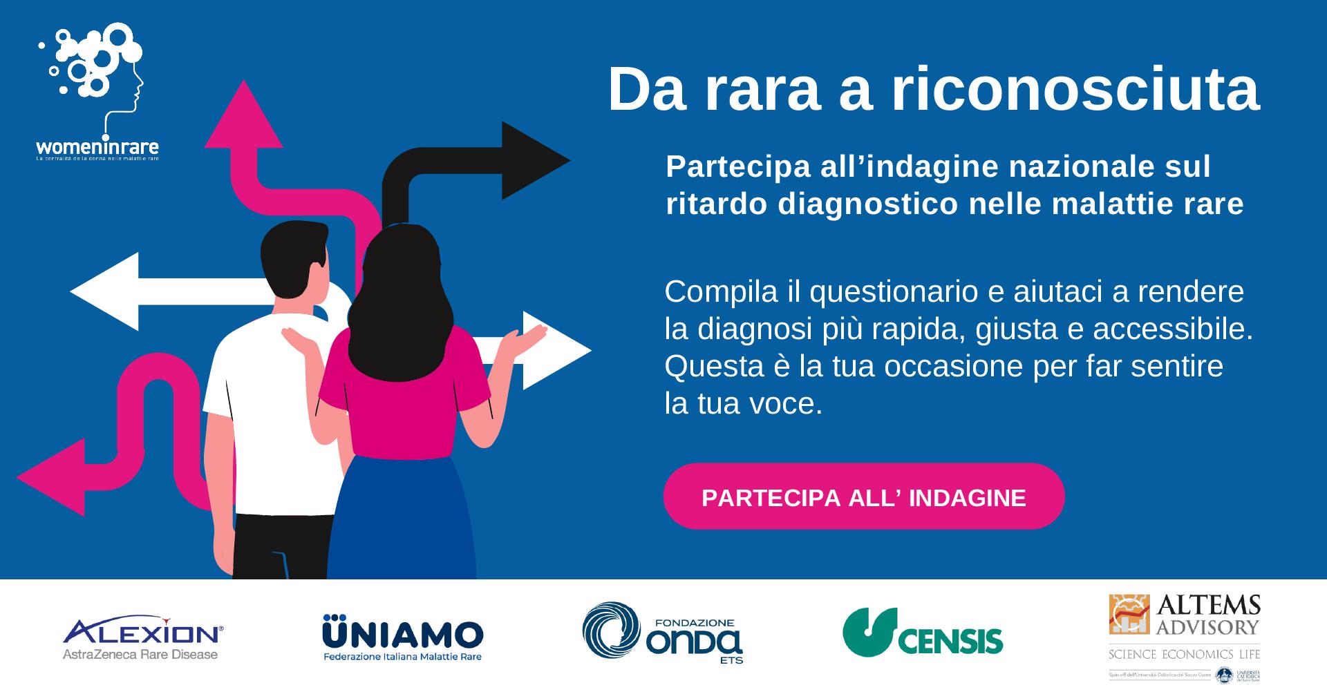Indagine nazionale sul ritardo diagnostico nelle malattie rare
