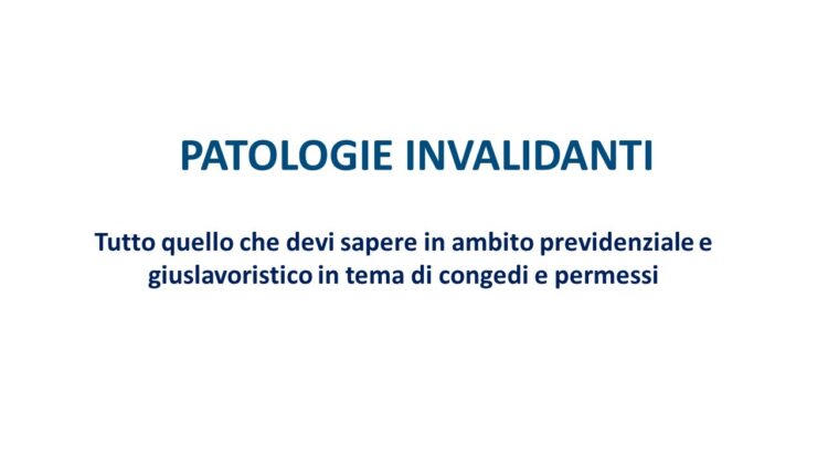 Agevolazioni previdenziali Malattie invalidanti e gravi 2026