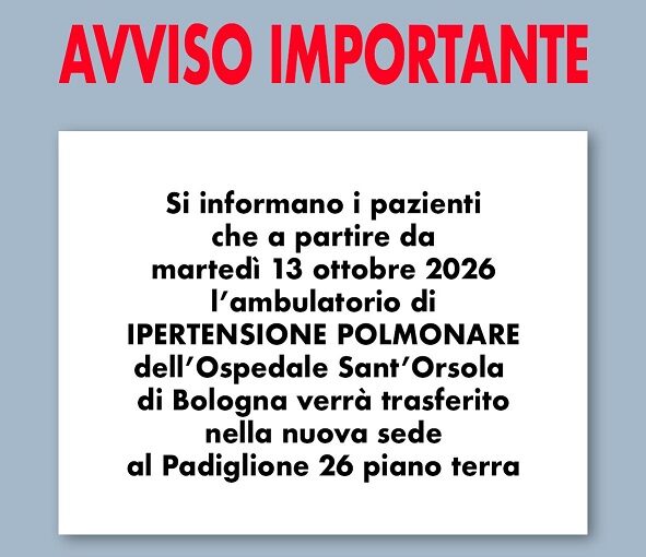 Avviso importante per chi è in cura presso il Policlinico Sant’Orsola-Malpighi di Bologna