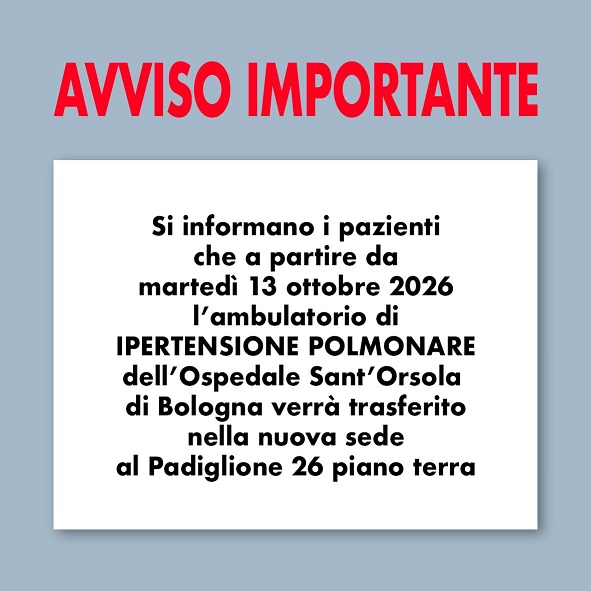 Avviso importante per chi è in cura presso il Policlinico Sant’Orsola-Malpighi di Bologna